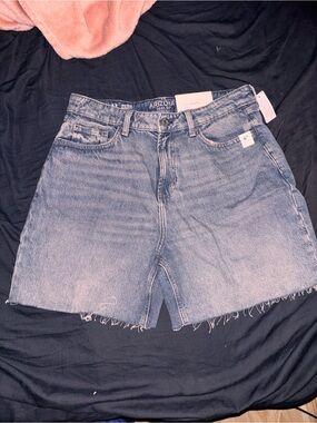 Arizona Jean Company Medium Blue High-Rise Denim JORT Shorts